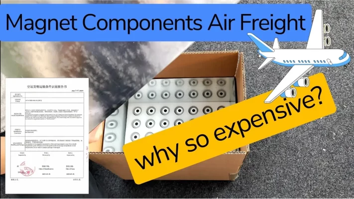 Why is the air freight of magnet components so expensive?