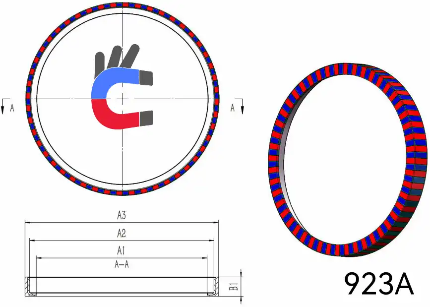 ABS Magnetic sensor ring