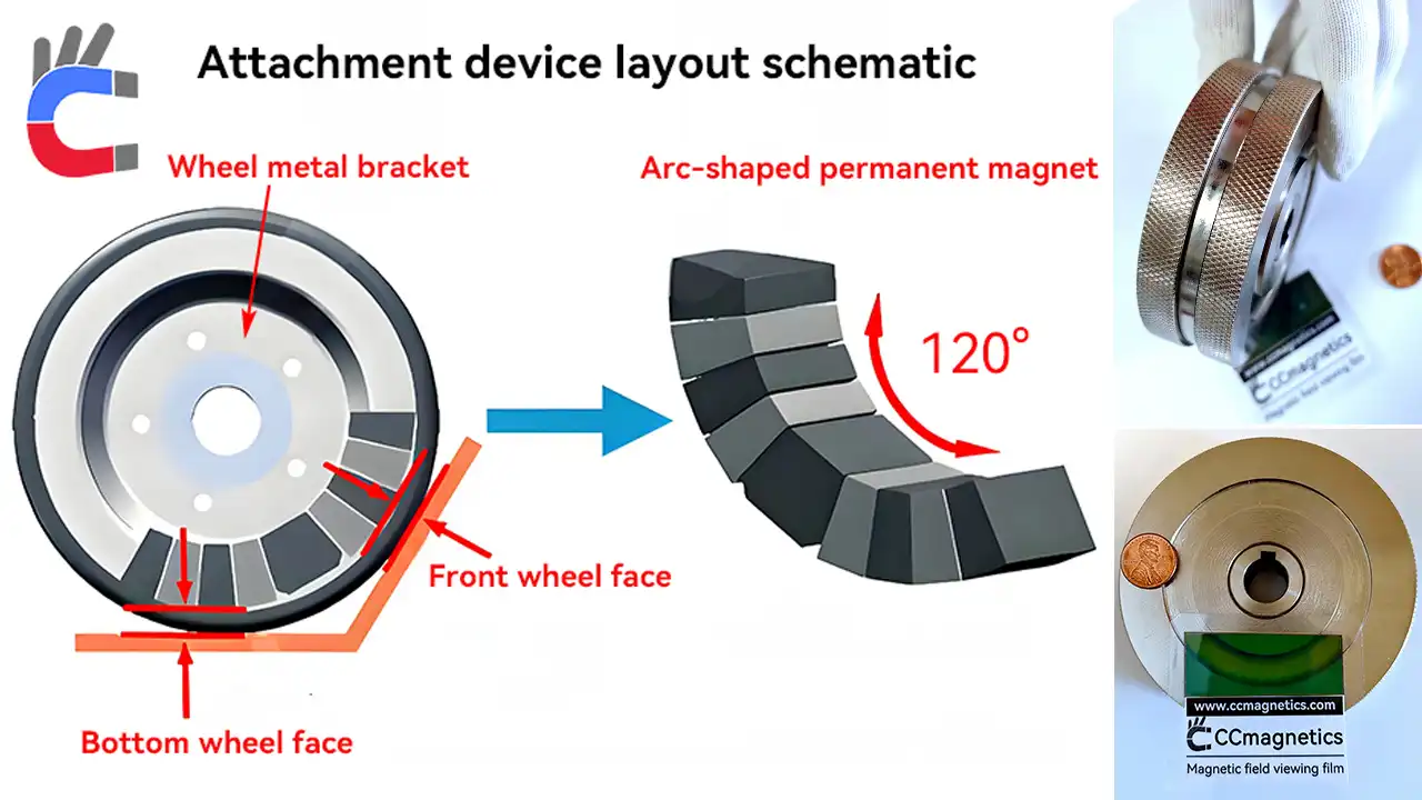 Magnetic wheel principle