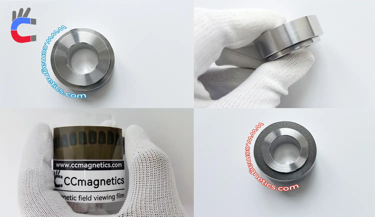 copper metal ring / injection molded neodymium/ferrite magnets